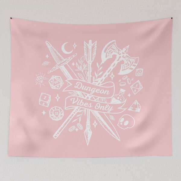 Item preview, Cute Pink Dnd Dungeon Vibes Only, for Girl designed and sold by DungeonAtelier.
