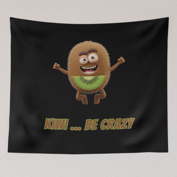 Item preview, Funny Kiwi Fruit - Kiwi Be Crazy Cartoon designed and sold by Anyshca.