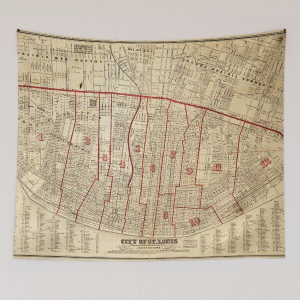 Item preview, City of St. Louis, Missouri Map (1870) designed and sold by allhistory.