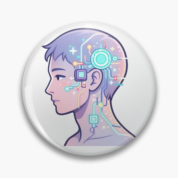 Item preview, Human Mind Connected to Artificial Intelligence Circuit designed and sold by Lumiart1408.