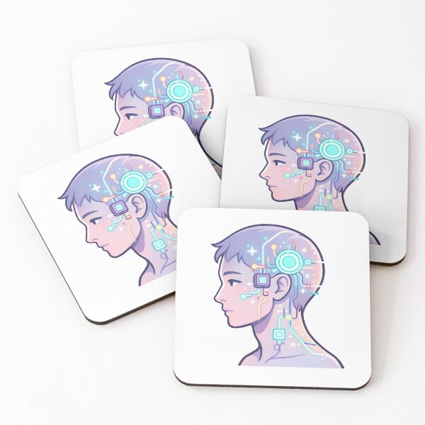 Item preview, Human Mind Connected to Artificial Intelligence Circuit designed and sold by Lumiart1408.