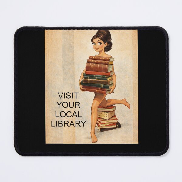 Item preview, Spoof Ads: Visit Your Library designed and sold by halibutgoatramb.