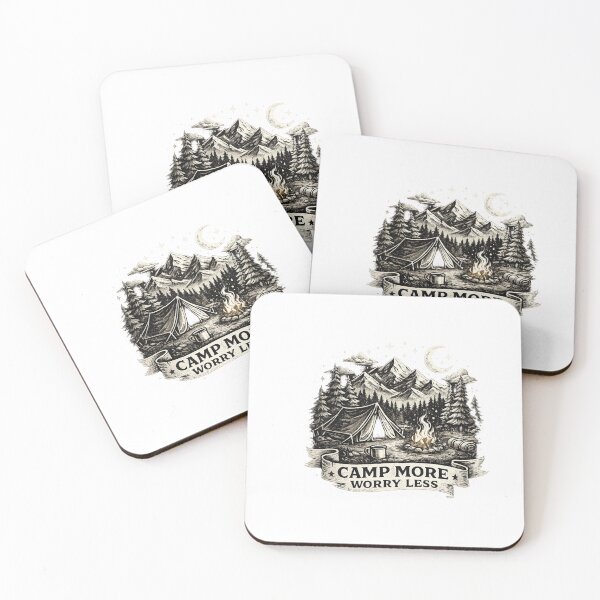Item preview, Camp More Worry Less designed and sold by Bassui.