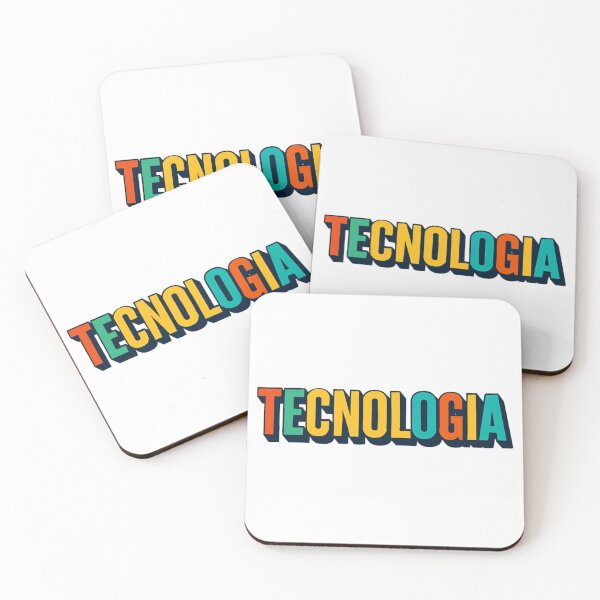 Item preview, TECNOLOGIA Color Block Retro Typography Design designed and sold by ViralByDesign.