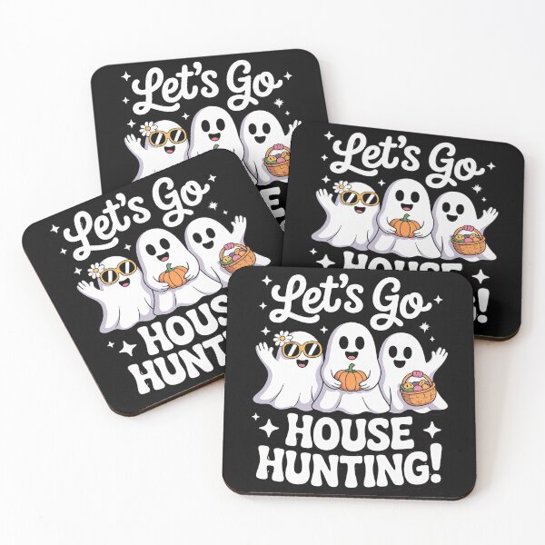 Item preview, Let's Go House Hunting Ghost Real Estate Halloween designed and sold by MarryIsMonth.