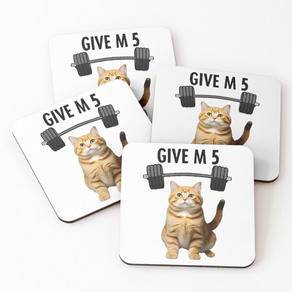 Item preview, cat weightlifting designed and sold by Uglyandcute.