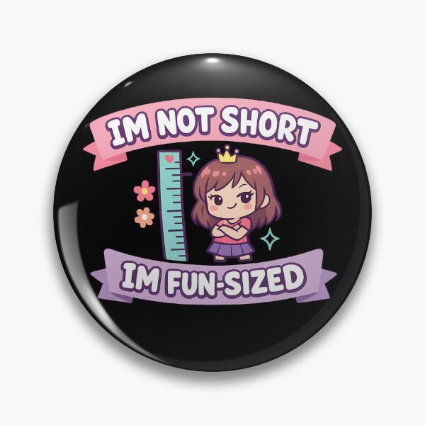 Item preview, I'm Not Short I'm Fun Sized Funny Royal Crown Pun designed and sold by TeeTimeTreasure.