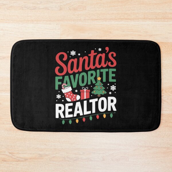 Item preview, Santa's Favorite Realtor Christmas Real Estate Agent  designed and sold by MarryIsMonth.