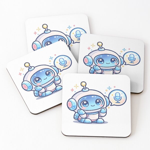 Item preview, Cute AI Robot Voice Assistant Kawaii Tech Character designed and sold by Lumiart1408.