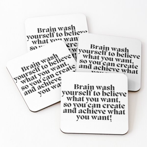 Item preview, Brain wash yourself to believe what you want so you can create and achieve what you want! designed and sold by Finds.