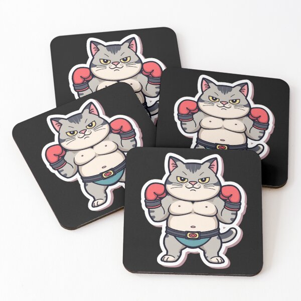 Item preview, Boxing Cat Gym Motivation Funny Fitness Workout Design designed and sold by Shanker-studio.