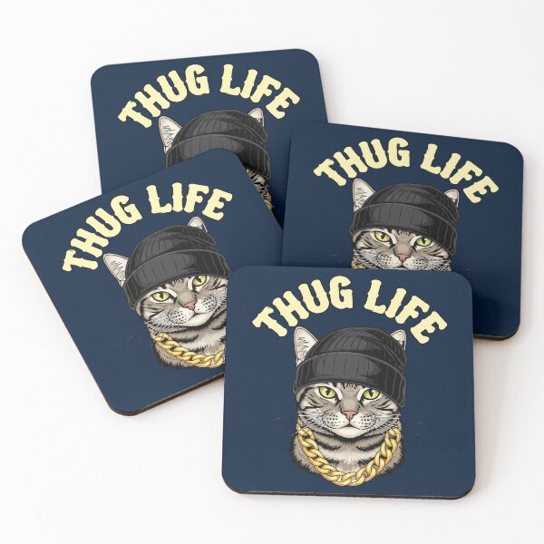 Item preview, Thug Life Beanie Cat designed and sold by nuel-art.