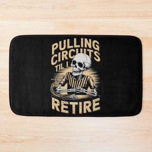 Item preview, Skeleton Electrician Pulling Circuits Til I Retire designed and sold by FadeOfThrone.