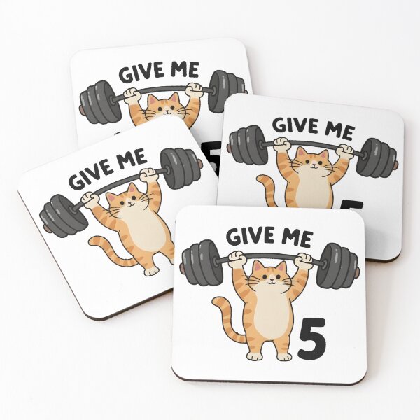 Item preview, cat weightlifting designed and sold by Uglyandcute.