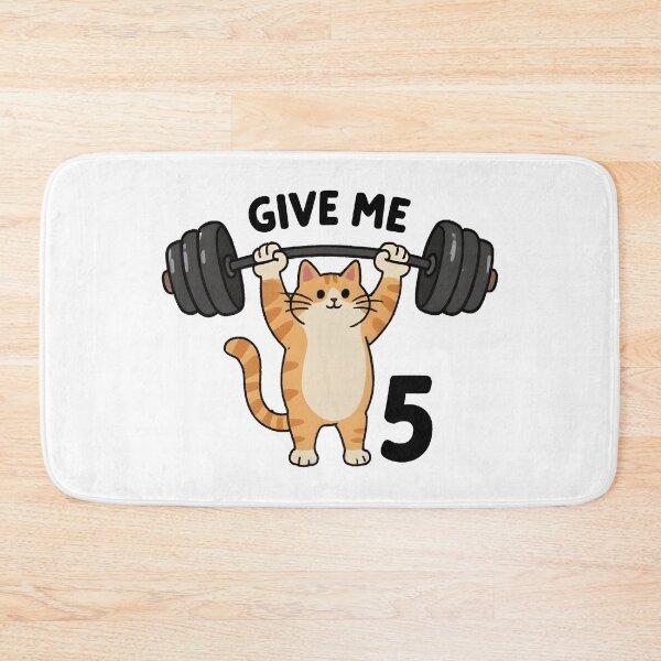 Item preview, cat weightlifting designed and sold by Uglyandcute.
