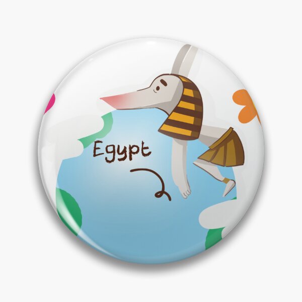 Item preview, Anubies Holding the Earth | Egypt at the Center of the World designed and sold by AncientEgyptPosters.
