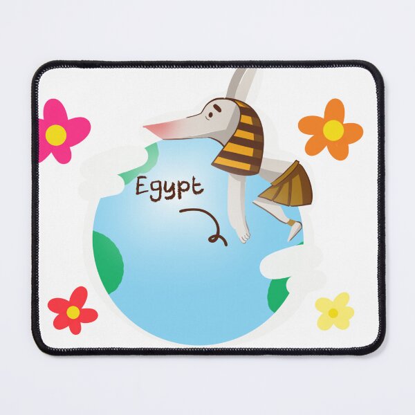 Item preview, Anubies Holding the Earth | Egypt at the Center of the World designed and sold by AncientEgyptPosters.