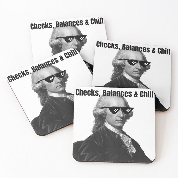 Item preview, Montesquieu Quote Checks And Balances And Chill designed and sold by daniqsa.