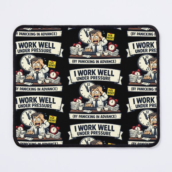Item preview, I Work Well Under Pressure Panicking In Advance Funny Office Humor designed and sold by TeeTimeTreasure.