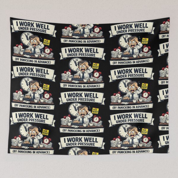 Item preview, I Work Well Under Pressure Panicking In Advance Funny Office Humor designed and sold by TeeTimeTreasure.