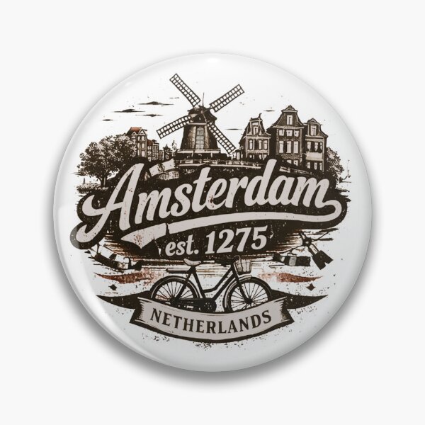Item preview, Amsterdam Heritage 1275 Badge designed and sold by Bronse Wear.
