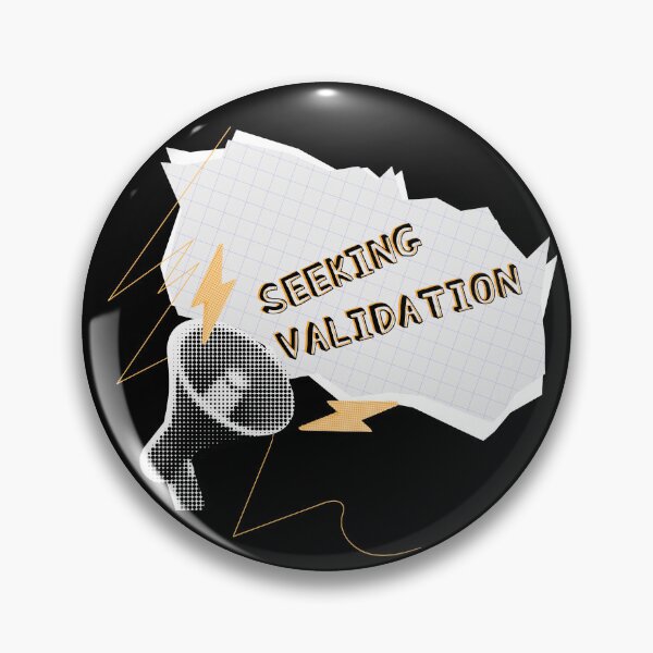 Item preview, Seeking Validation – Bold Graphic Typography Design designed and sold by Glitterblix.