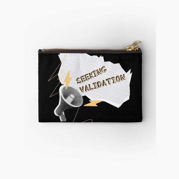 Item preview, Seeking Validation – Bold Graphic Typography Design designed and sold by Glitterblix.