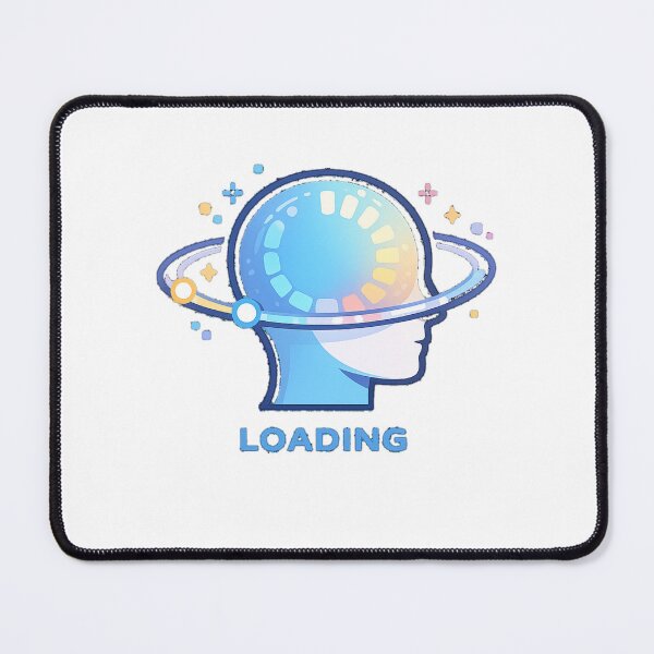 Item preview, Human Mind Loading Process Futuristic Tech Illustration designed and sold by Lumiart1408.