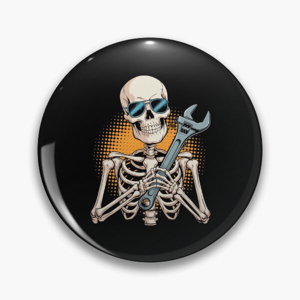 Item preview, Skeleton With Engineer Mechanic Tools Haloween Job Team2 designed and sold by MarryIsMonth.