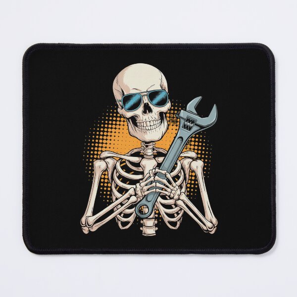 Item preview, Skeleton With Engineer Mechanic Tools Haloween Job Team2 designed and sold by MarryIsMonth.