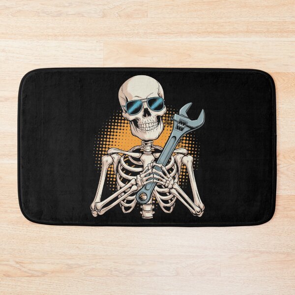 Item preview, Skeleton With Engineer Mechanic Tools Haloween Job Team2 designed and sold by MarryIsMonth.