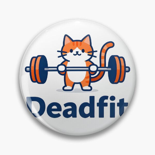 Item preview, cat weightlifting deadfit designed and sold by Uglyandcute.