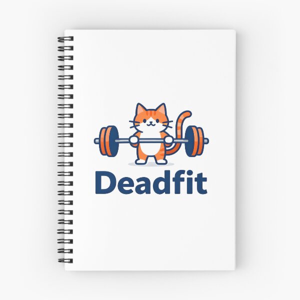 Item preview, cat weightlifting deadfit designed and sold by Uglyandcute.