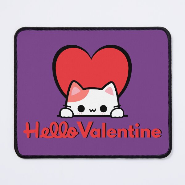 Item preview, Cute Kitty Hello Valentine designed and sold by artukiyo.