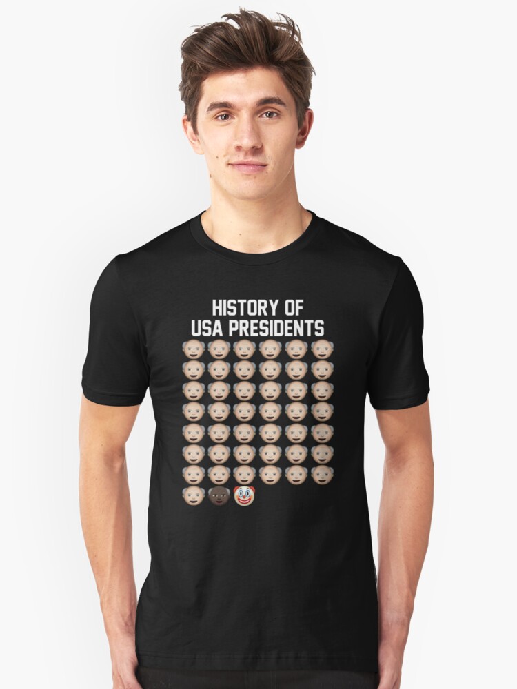 Lustige Geschichte Der Usa Prasidenten Clown Trump T Shirt Von Teefamous Redbubble