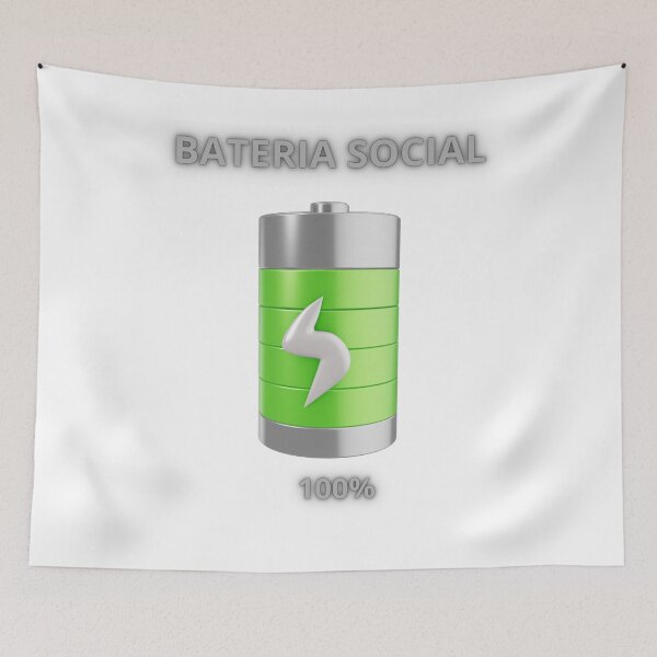Item preview, 100% Social Battery designed and sold by Tintacruda.