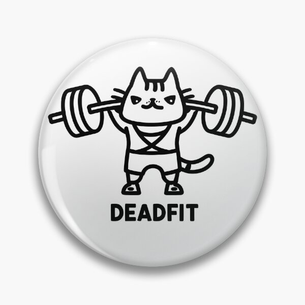 Item preview, cat weightlifting deadfit designed and sold by Uglyandcute.