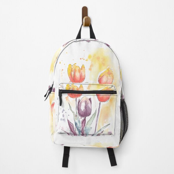 Item preview, Hand Painted Colourful tulips flowers - watercolour painting designed and sold by Colleen Herbert Art.