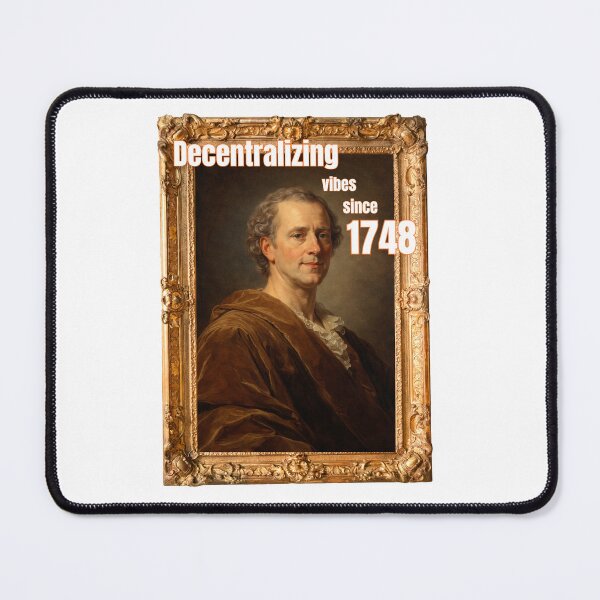 Item preview, Montesquieu Spirit of the Laws Decentralizing Vibes designed and sold by daniqsa.
