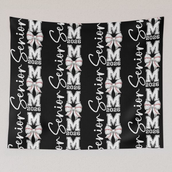 Item preview, Senior Mom Class of 2026 Baseball Graduation Coquette Bow designed and sold by jakaun.