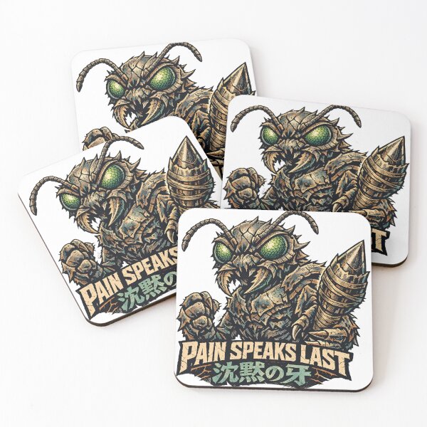 Item preview, Pain Speaks Last Cybernetic Monster Bee - Silent Fang Japanese Streetwear Art - Edgy Biomechanical Insect Graphic - Dark Aesthetic Techwear Apparel - Cyberpunk Horror Wasp Design by Vivaan Studio designed and sold by Vivaan Studio.
