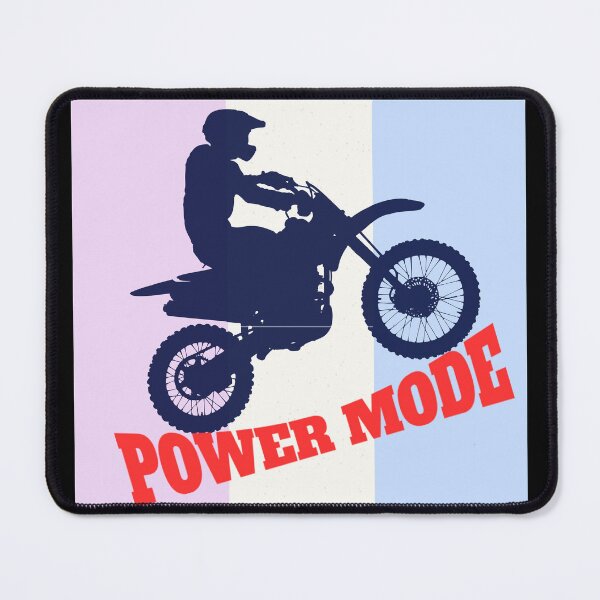 Item preview, Power Mode On – Motocross Rider Silhouette Design designed and sold by NilofaDesigns.