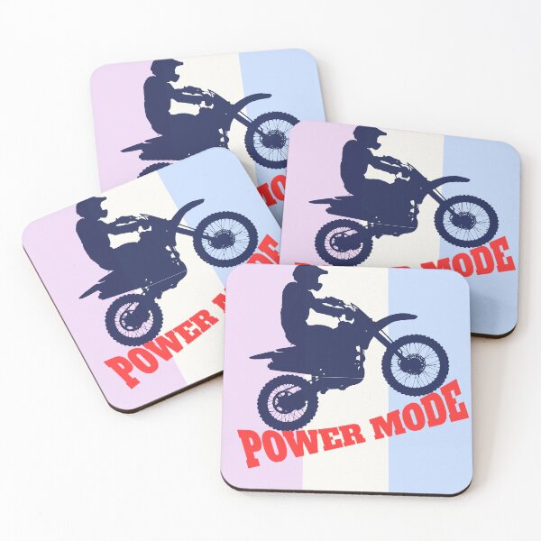 Item preview, Power Mode On – Motocross Rider Silhouette Design designed and sold by NilofaDesigns.
