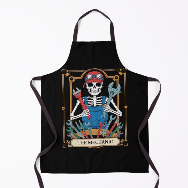 Item preview, The Mechanic Tarot Card Dad Husband Skeleton Mechanic designed and sold by FadeOfThrone.