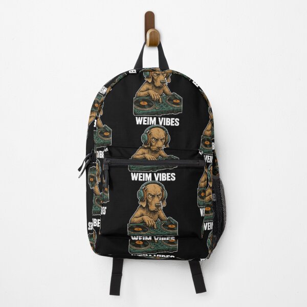 Item preview, Weimaraner DJ: Retro Music Design – Weimar Vibes designed and sold by Pineapple-Tree.