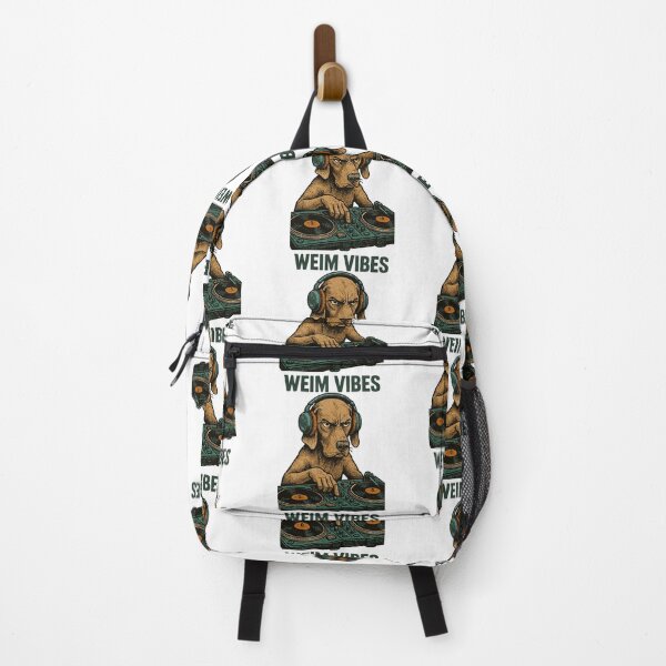 Item preview, Weimaraner DJ: Retro Music Design – Weimar Vibes designed and sold by Pineapple-Tree.