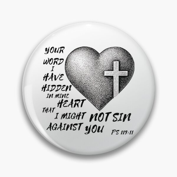 Item preview, Psalm 119:11 Your Word Hidden in My Heart designed and sold by Clothed in Scripture.