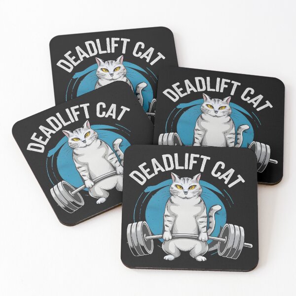 Item preview, cat weightlifting deadfit designed and sold by Uglyandcute.