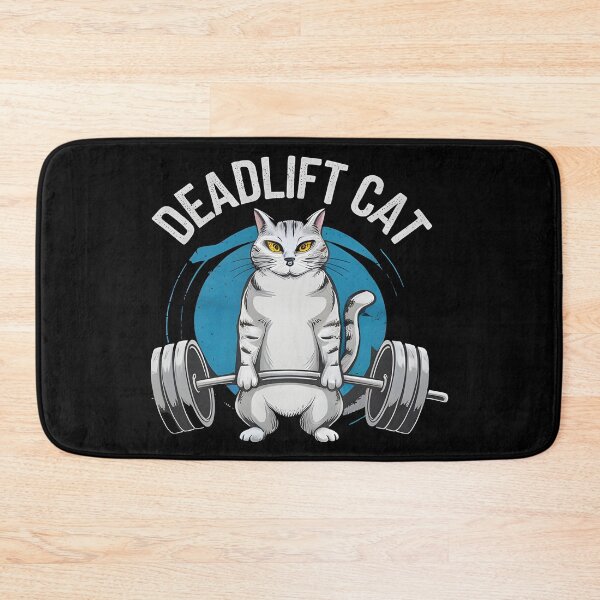 Item preview, cat weightlifting deadfit designed and sold by Uglyandcute.