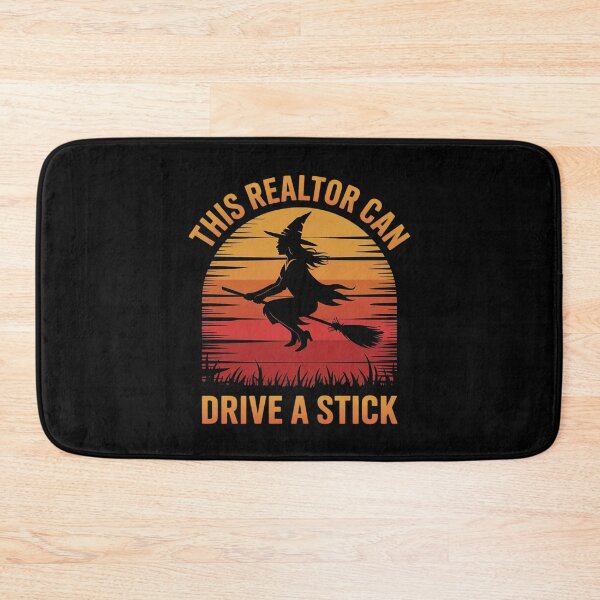 Item preview, This Realtor Can Drive a Stick Halloween Witch Real Estate designed and sold by FadeOfThrone.